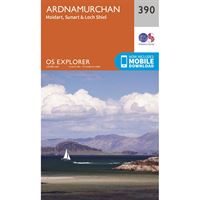 OS Explorer 390  Paper - Ardnamurchan 1:25,000