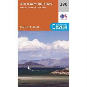 OS Explorer 390  Paper - Ardnamurchan 1:25,000