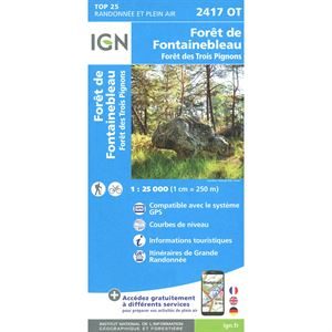 IGN 2417 OT - Forêt de Fontainebleau