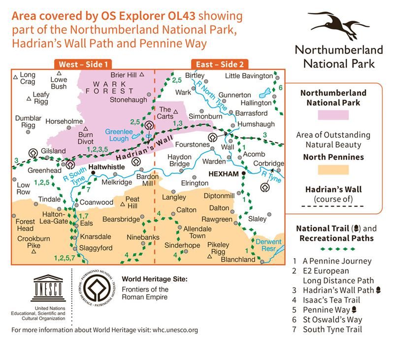 OS OL43 Hadrian's Wall coverage