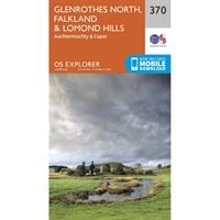 OS Explorer 370 Paper - Glenrothes North, Falkland & Lomond Hills