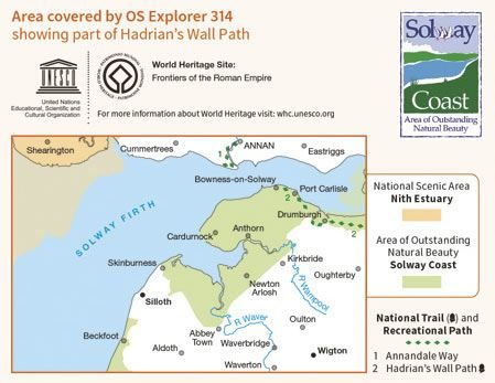 OS Explorer 314 Solway Firth coverage
