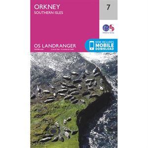 OS Landranger 7 Paper - Orkney - Southern Isles