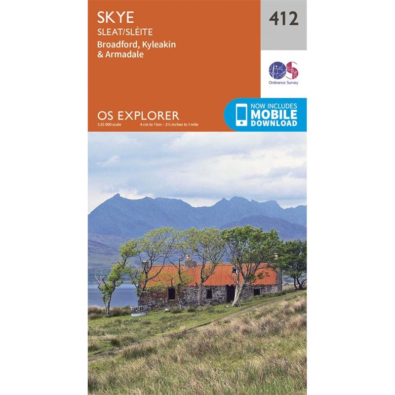 OS Explorer 412 Paper - Skye - Sleat