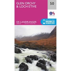 OS Landranger 50 Paper - Glen Orchy & Loch Etive
