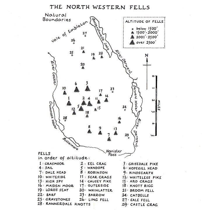 Wainwright - Book 6: The North Western Fells coverage