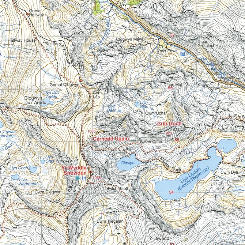 Harvey Ultramap XT40 - Snowdonia North detail