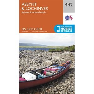 OS Explorer 442 Paper Assynt & Lochinver 1:25,000
