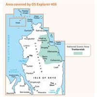 OS Explorer 408 Paper - Skye - Trotternish & The Storr coverage