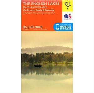 OS OL/Explorer 7 Paper - The English Lakes South-Eastern Area 1:25,000