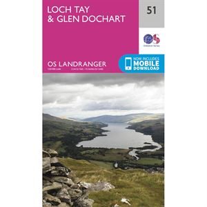 OS Landranger 51 Paper - Loch Tay & Glen Dochart