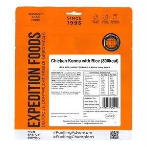 Expedition Foods Chicken Korma with Rice (Gluten Free, 800kcal)					