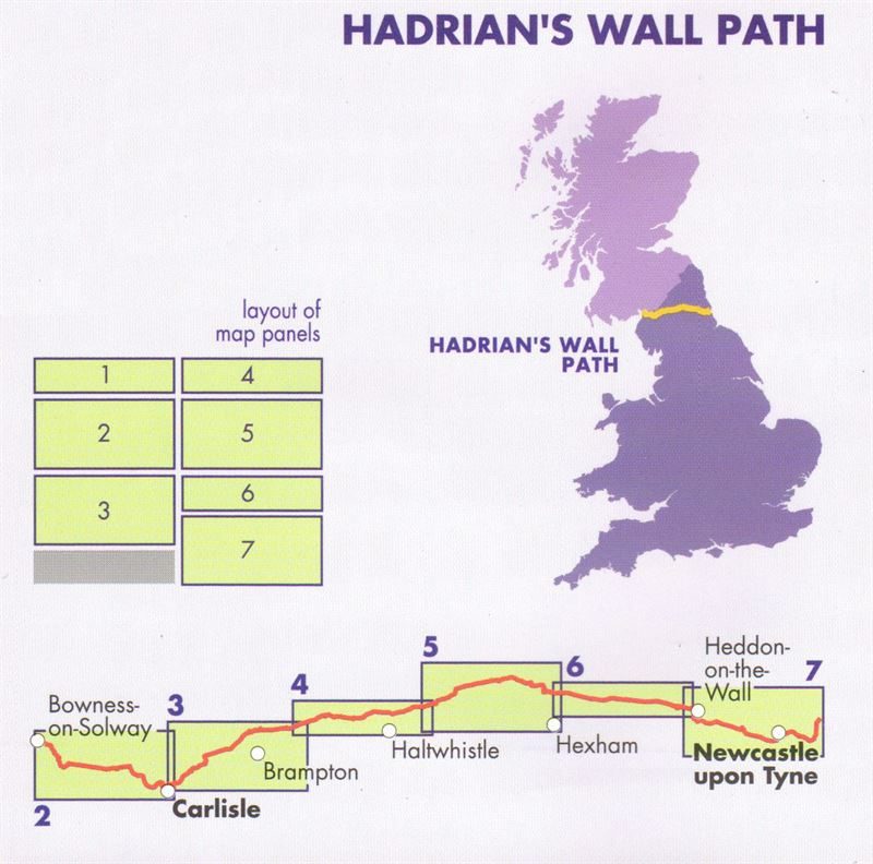 Harvey Hadrian's Wall Path 1:40000 coverage