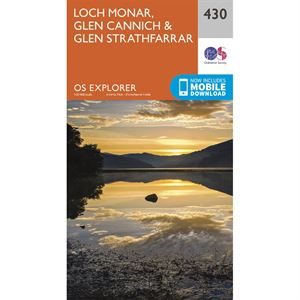 OS Explorer 430 Paper Loch Monar, Glen Cannich & Strathfarrar 1:25,000