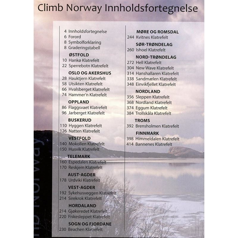 Climb Norway contents