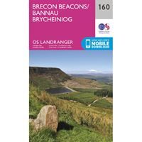 OS Landranger 160 Paper - Brecon Beacons