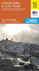 OS OL/Explorer 23 Paper - Cadair Idris & Llyn Tegid