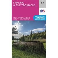 OS Landranger 57 Paper - Stirling & The Trossachs