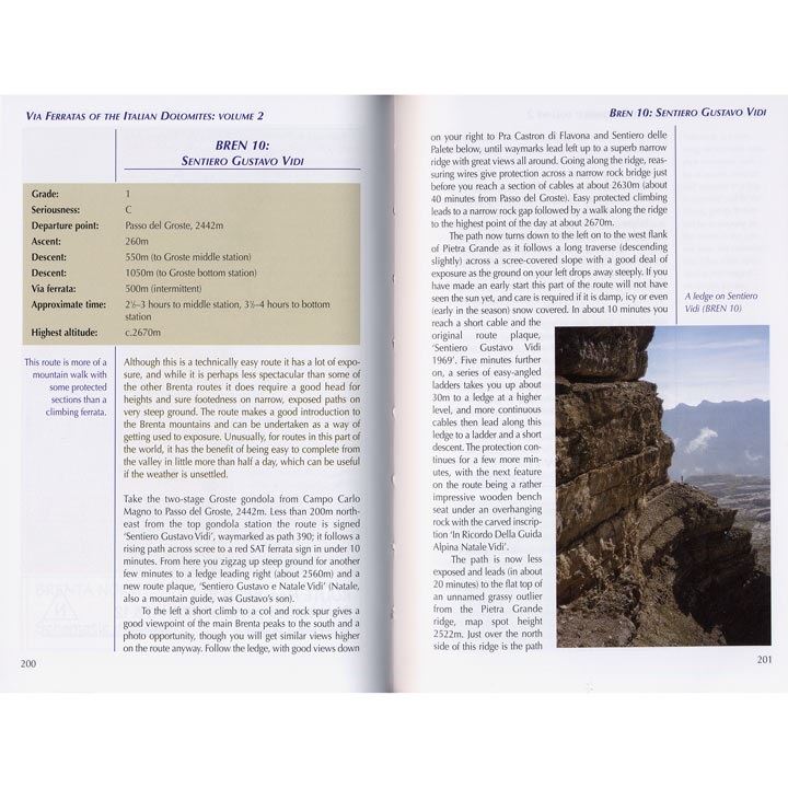 Via Ferratas of the Italian Dolomites: Volume 2 pages
