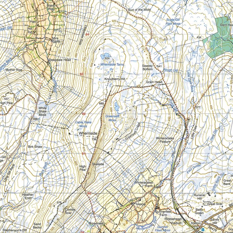 Harvey Ultramap XT40 - Yorkshire Dales South West detail