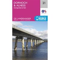 OS Landranger 21 Paper Dornoch & Alness 1:50000