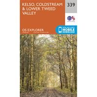 OS Explorer 339 Paper - Kelso, Coldstream & Lower Tweed Valley