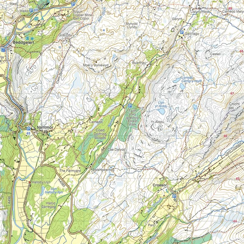 Harvey Ultramap XT40 - Snowdonia Central detail
