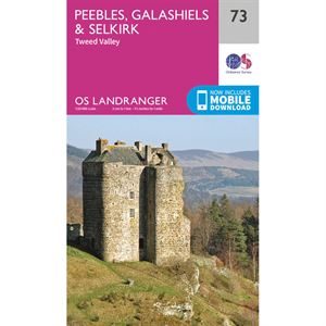 OS Landranger 73 Paper - Peebles, Galashiels & Selkirk