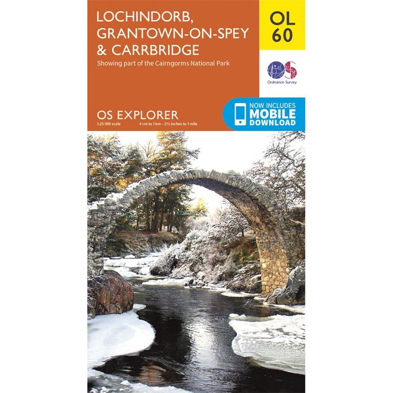OS OL/Explorer 60 Paper - Lochindorb, Grantown-on-Spey & Carrbridge
